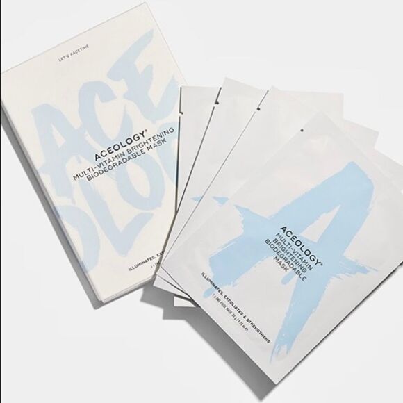 Aceology Multi-Vitamin Brightening Biodegradable Masks - Picture 1 of 3